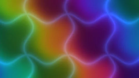 Rainbow Silk Wave Background with Glowing Curves Stock Footage 342711136