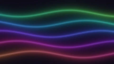 Rainbow silk wave background with seamless motion for Stock Footage 341622399