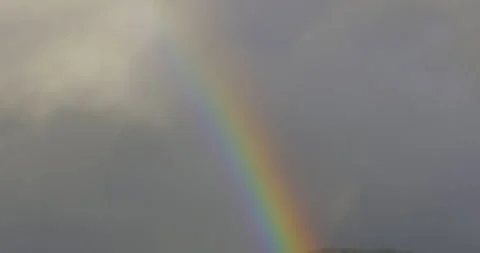 Rainbow in the sky close, 4K slomo Stock Footage 249745258