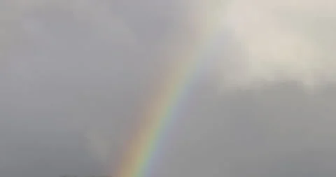 The rainbow in the sky close, 4K slomo Stock Footage 249745354