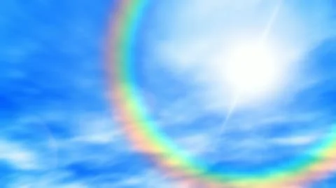 Rainbow sky Video stock 22169774