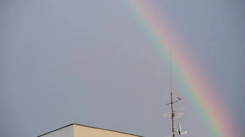 Rainbow in the sky Stock Footage 55219647