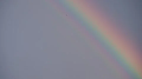Rainbow in the sky Stock Footage 55219696