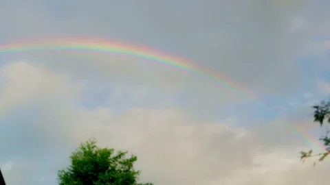Rainbow in the sky Stock Footage 235716795