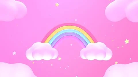 Rainbow sky Stock Illustration