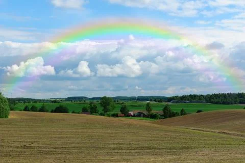 Rainbow sky Stock Photos