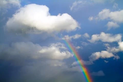 Rainbow in sky Stock Photos