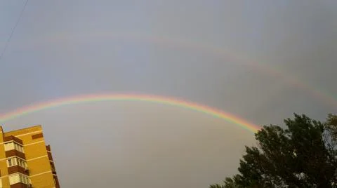 The rainbow in the sky Stock Photos