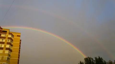 The rainbow in the sky Stock Photos