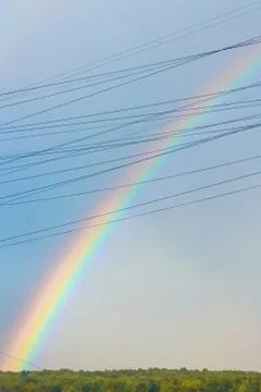 Rainbow in the sky Foto stock