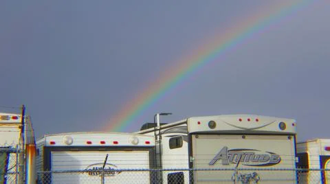 Rainbow in the sky Foto stock