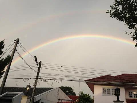 Rainbow sky Stock Photos