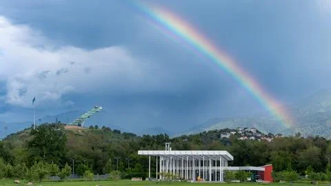Rainbow in the sky Stock Photos