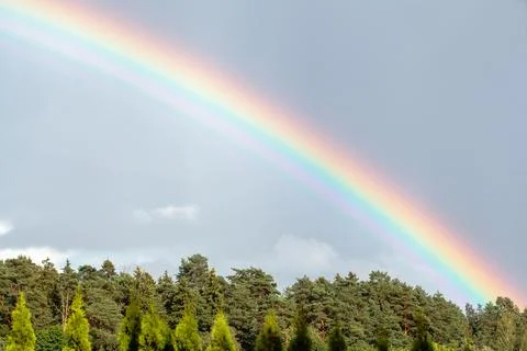 Rainbow on sky Stock Photos