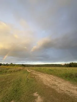 A rainbow in the sky Stock Photos