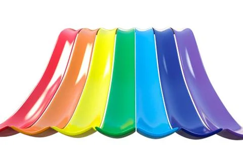 Rainbow slide Stock Illustration