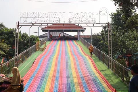Rainbow slide Stock Photos