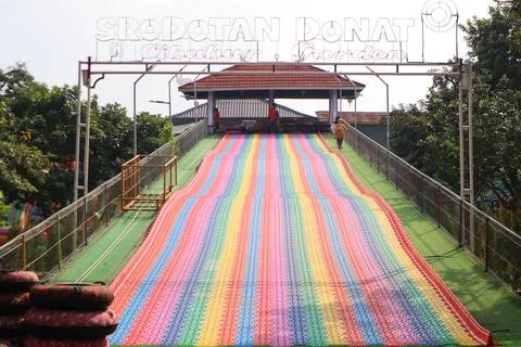Rainbow slide Stock Photos