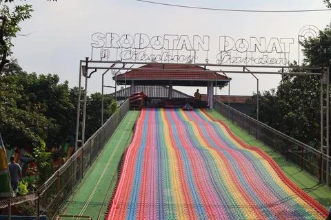 Rainbow slide Stock Photos