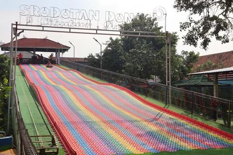 Rainbow slide Stock Photos