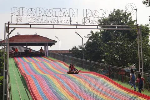 Rainbow slide Stock Photos