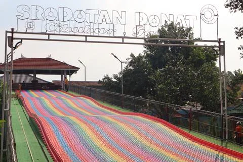 Rainbow slide Stock Photos