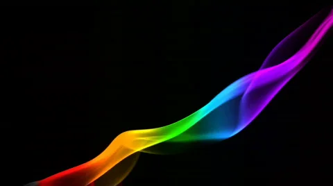 Rainbow smoke Stock Footage