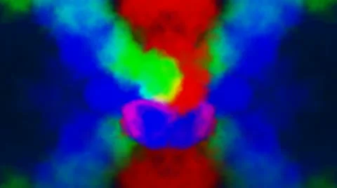 Rainbow smoke Stock Footage 22181550