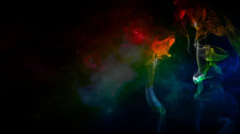 Rainbow Smoke Full Video stock 35220243