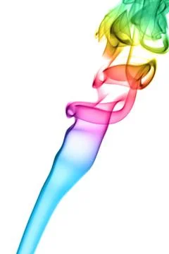 Rainbow smoke Stock Photos