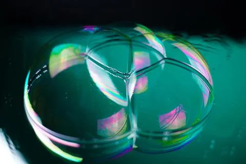 Rainbow soap bubbles 11 Stock Photos