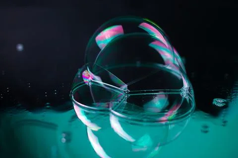 Rainbow soap bubbles 14 Stock Photos