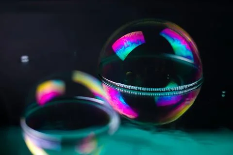 Rainbow soap bubbles 17 Stock Photos