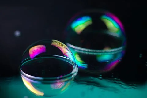 Rainbow soap bubbles 18 Stock Photos
