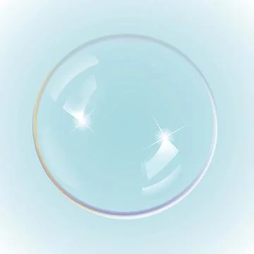 Rainbow soap bubbles, eps10 vector Stock Illustration