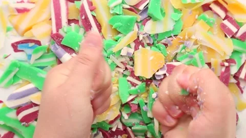 Rainbow Soap Crushing ASMR Part 2 Video stock 315537904