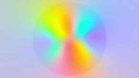 Rainbow Soft Glow Orb Gradient Background 4K Seamless 60s Loop Stock Footage 320085735