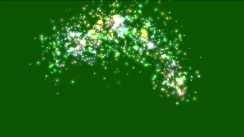 Rainbow sparkles green screen motion graphics Stock Footage 136170659