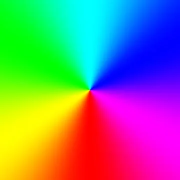 Rainbow spectral circle gradient Stock Illustration