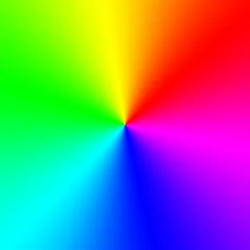 Rainbow spectral circle gradient Stock Illustration