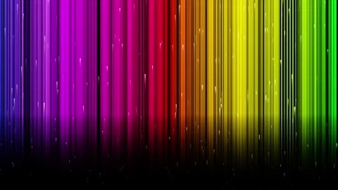 Rainbow Spectrum Cascading Glowing Data Columns Motion Background Stock Footage 341903475