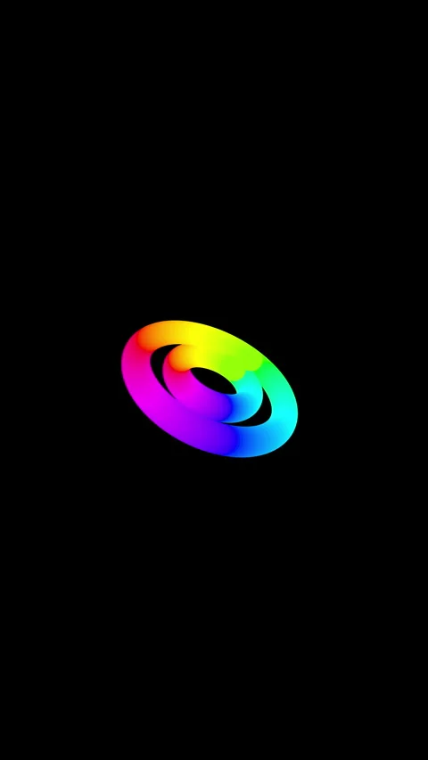 Rainbow Spectrum Circular Data Interface for Vertical Social Media and Mobile Stockbeeldmateriaal 335197098