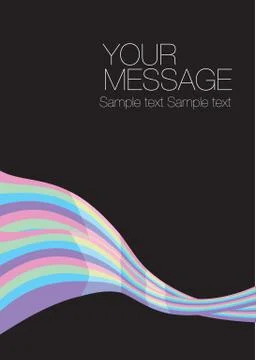 Rainbow Spectrum wave layout design Stock Illustration