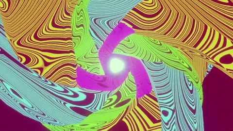 RAINBOW Spiral  Background Loop Video Stockbeeldmateriaal 205284275