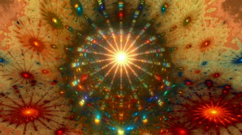 Rainbow spiral Stock Footage