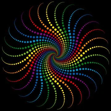 Rainbow spiral Illustration