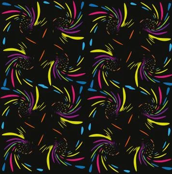 Rainbow spiral pattern Stock Illustration