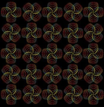 Rainbow spiral pattern Stock Illustration