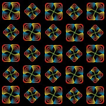 Rainbow spiral pattern Stock Illustration