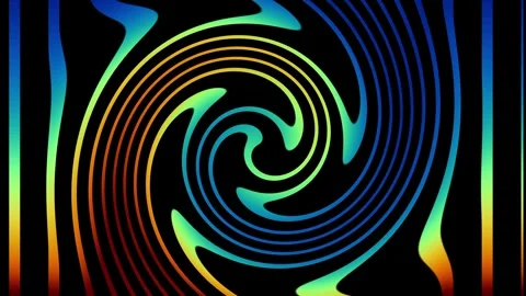 Rainbow Spiral Twist Stock Footage 340305509